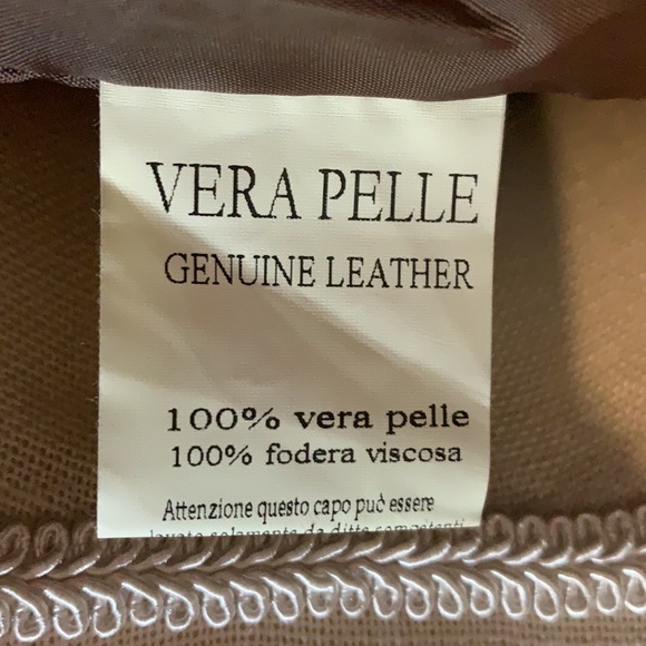 Mitici Anni 60 Fitted Brown Leather Jacket Small - Picture 10 of 15